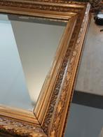 Prachtige antieke Bladgoud vergulde Spiegel, Ophalen, Rechthoekig, Minder dan 100 cm