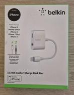 Belkin 3,5 mm Audio + Charge Rockstar iPhone Aux-adapter, Ophalen of Verzenden, Nieuw, Apple iPhone