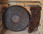 Oud/Indonesisch/Houtsnijwerk/Tafeltje/Balinees, Antiek en Kunst, Curiosa en Brocante, Ophalen of Verzenden