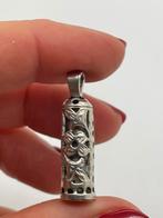 Z868 Prachtige zilveren hanger mezuzah koker, Ophalen of Verzenden, X, Kruis of Symbool, Zilver