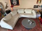 Leolux Leren Design Bank Vol de Reve - Kleur Polar (wit), Ophalen, Gebruikt, Leer, Modern design