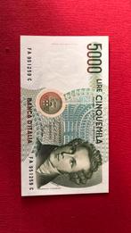 Bankbiljet van Italie de 5000 lire 1985 unc p111a, Verzenden, Italië
