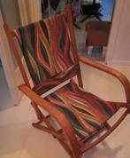 vintage houten vouwstoel,50.s, Ophalen
