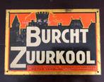 Winkelreclame zuurkool, kruidenier, blik, 1930. 25x22 cm., Antiek en Kunst, Ophalen of Verzenden