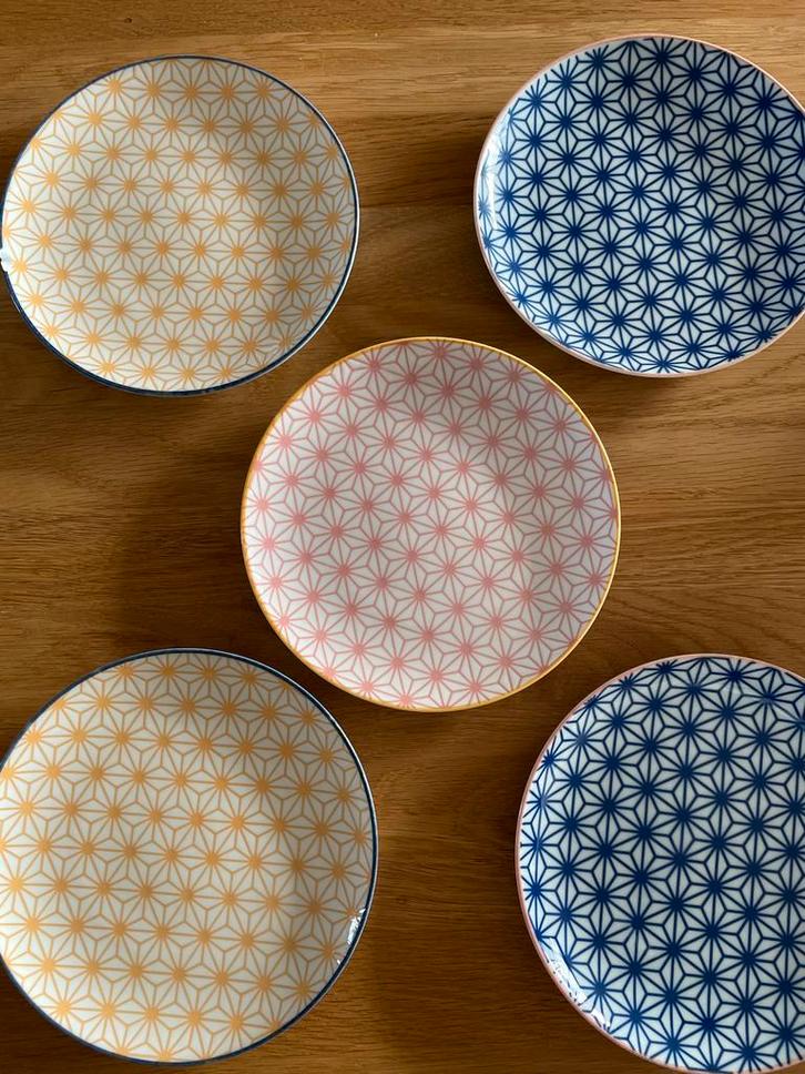 Tokyo Design Studio Gebakschoteltjes - Set van 5, Huis en Inrichting, Keuken | Servies, Gebruikt, Bord(en), Overige stijlen, Keramiek