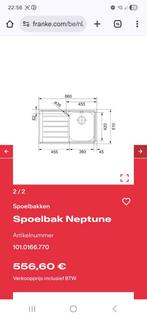 Nieuwe spoelbak Franke, Nieuw, Minder dan 100 cm, 25 tot 50 cm, 50 tot 100 cm