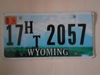 Kentekenplaat Wyoming Amerika usa., Verzamelen, Ophalen of Verzenden, Gebruikt, Auto's