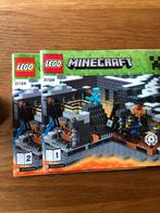 Lego Minecraft 21124 compleet, Ophalen of Verzenden, Zo goed als nieuw