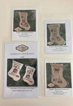 4 x borduurpatroon Abby Rose Designs - Sampler Stockings, Hobby en Vrije tijd, Borduren en Borduurmachines, Nieuw, Handborduren