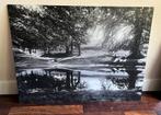 Vintage foto op dibond 80 x 60, Ophalen, Zo goed als nieuw, Foto of Poster