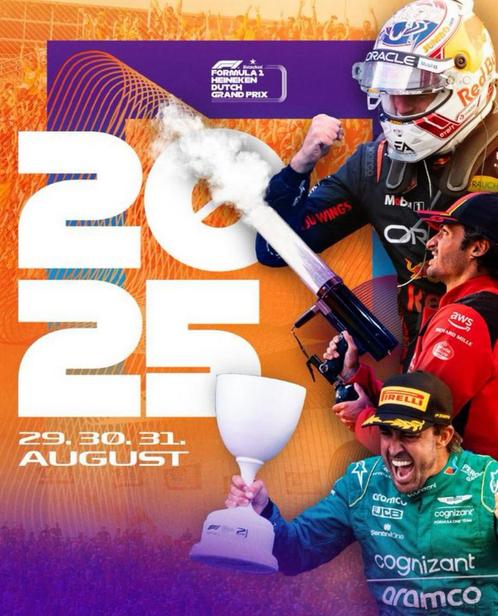4 kaartjes zondag 31 augustus Dutch GP Pit Grandstand, Tickets en Kaartjes, Sport | Overige, Twee personen, Augustus