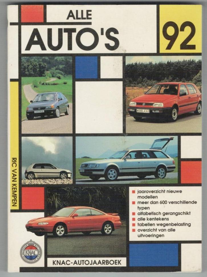 Alle Auto,s van 1992, Boeken, Auto's | Boeken, Gelezen, Overige merken, Ophalen of Verzenden