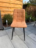 Stoel cognac kleur, Ophalen, Bruin, Leer, Zo goed als nieuw