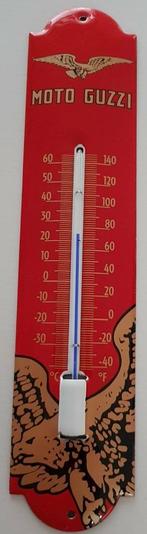 Moto Guzzi retro emaillen reclame deco thermometer, Verzamelen, Merken en Reclamevoorwerpen, Thermometer, Overige typen, Nieuw