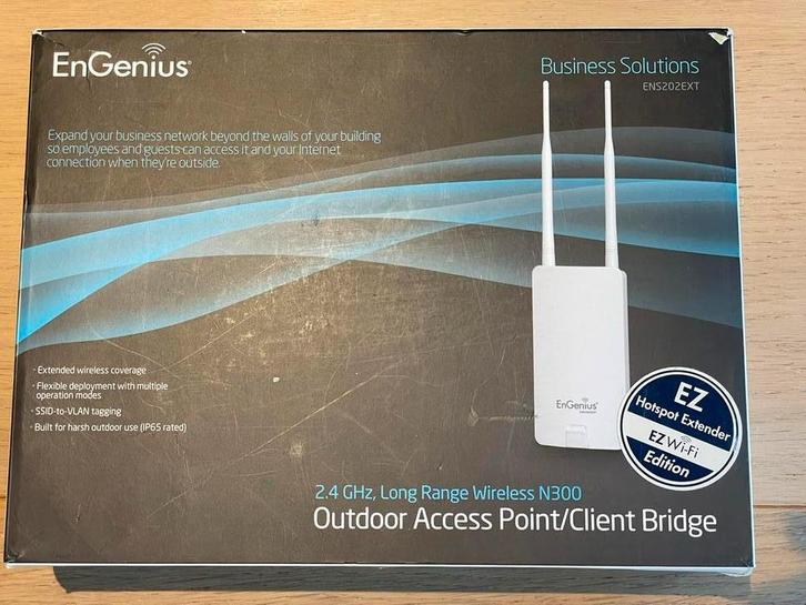 EnGenius ENS20EXT Hotspot extender, Computers en Software, Accesspoints, Gebruikt, Ophalen of Verzenden