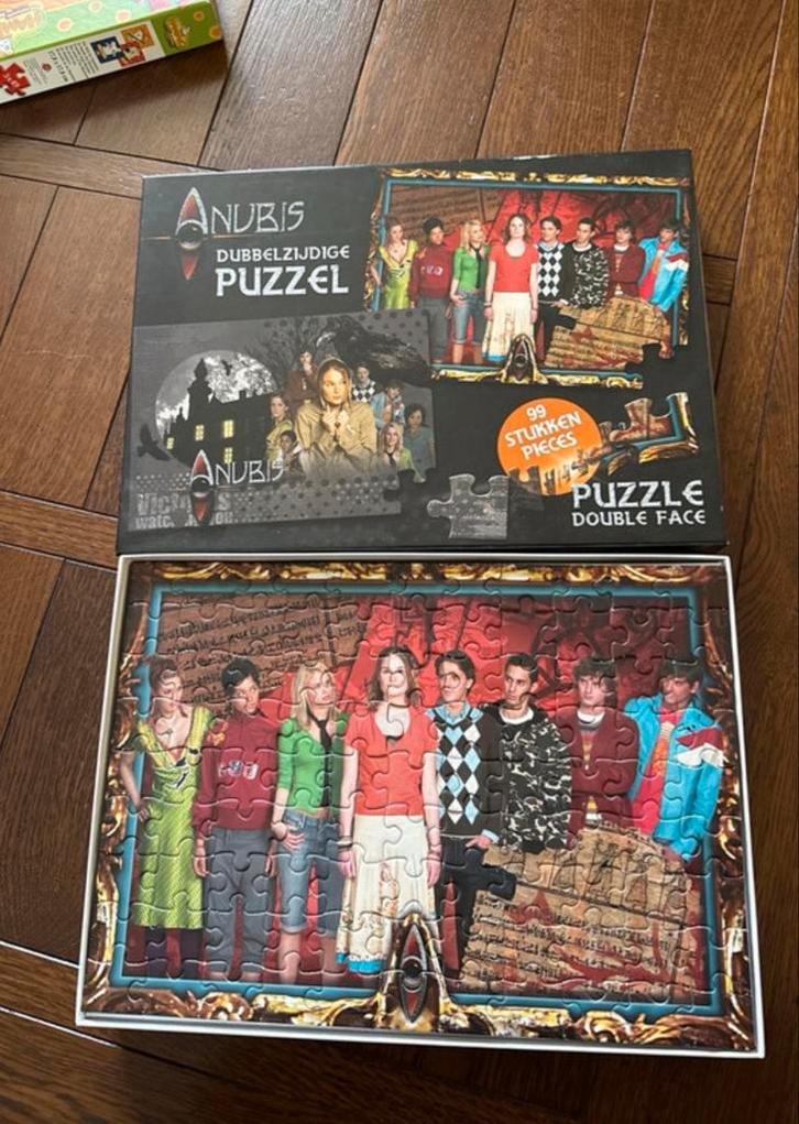 Anubis Puzzel 99 Stukjes - Dubbelzijdig & Compleet!, Hobby en Vrije tijd, Denksport en Puzzels, Zo goed als nieuw, Legpuzzel, Minder dan 500 stukjes