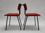 Vintage Gispen buisframe stoel 1231 eetkamerstoelen stoelen, Ophalen, Gebruikt, Twee, Mid century modern dutch design