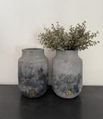 2 stuks BRYNXZ planter neck stone black, Ophalen, Wit, Aardewerk of Porselein, Nieuw