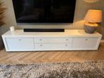 Hülsta tv meubel - breed - wit, Ophalen, Gebruikt, Tijdloos, modern, 200 cm of meer