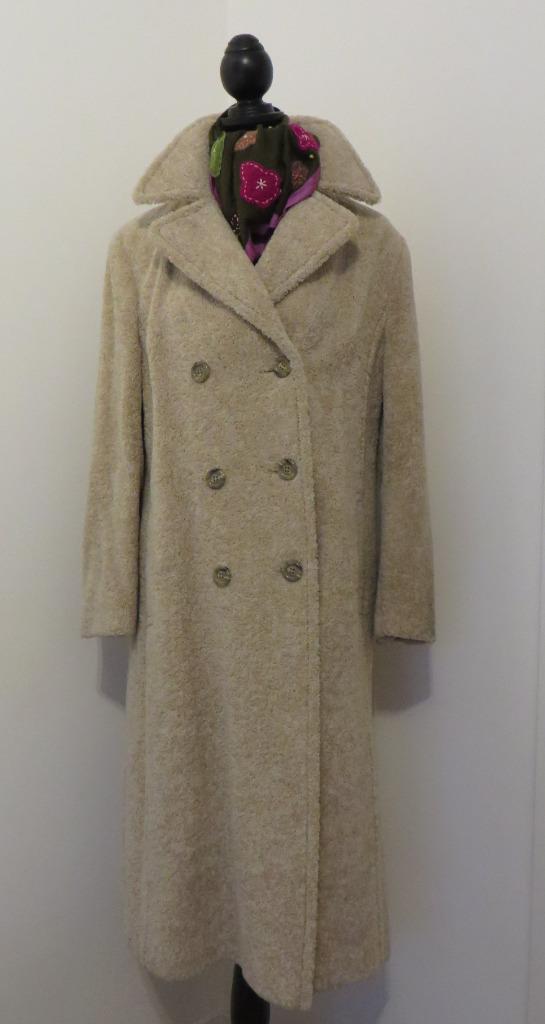 MENUETTO I Exclusieve lange Jas I Alpaca I Mt 42/44 I NIEUW!, Kleding | Dames, Jassen | Winter, Nieuw, Maat 42/44 (L), Beige, Ophalen of Verzenden