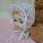 Brocante Hand gehaakt Katoen Poppen muts NIEUW, Antiek en Kunst, Curiosa en Brocante, Ophalen of Verzenden