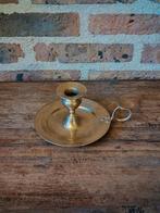 Koperen 19 eeuws hand kandelaar  blaker, Antiek en Kunst, Ophalen of Verzenden, Koper of Brons