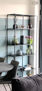 Zwarte Mika vakkenkast Karwei - Goede staat!, Ophalen, Met plank(en), 50 tot 100 cm, Zo goed als nieuw