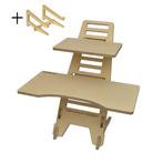 Sta bureau - Zit sta verhoger - Van Aaken design - Berken, Huis en Inrichting, Bureaus, Ophalen, Nieuw, Stabureau