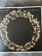 Kerstkrans 48 cm/ 400 led/ warm licht (6), Ophalen, Zo goed als nieuw