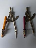 Messing passer met schaalverdeling uit Engeland, 2 stuks, Ophalen of Verzenden