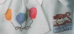 Borduurpatroon  Ballonnen Aap  Varken schaap  nr 7992, Hobby en Vrije tijd, Borduren en Borduurmachines, Verzenden, Nieuw, Handborduren