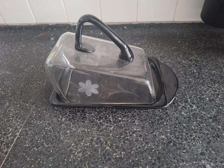 Vintage Kaasstolp met Bloemen, Huis en Inrichting, Keuken | Keukenbenodigdheden, Ophalen of Verzenden