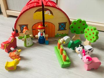 Houten Boerderij speelgoed beschikbaar voor biedingen