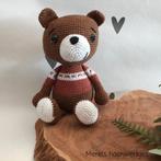 Handgemaakte knuffel beer, Ophalen of Verzenden, Nieuw, Haken, Overige typen