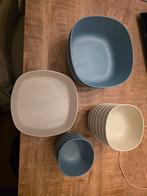 Diverse set kommen en schalen, Huis en Inrichting, Ophalen, Gebruikt, Crème, Schaal