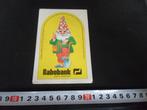 sticker rabobank strip kabouter man schep spade, Verzamelen, Stickers, Ophalen, Zo goed als nieuw