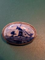 Zilveren broche  delfts, Ophalen of Verzenden