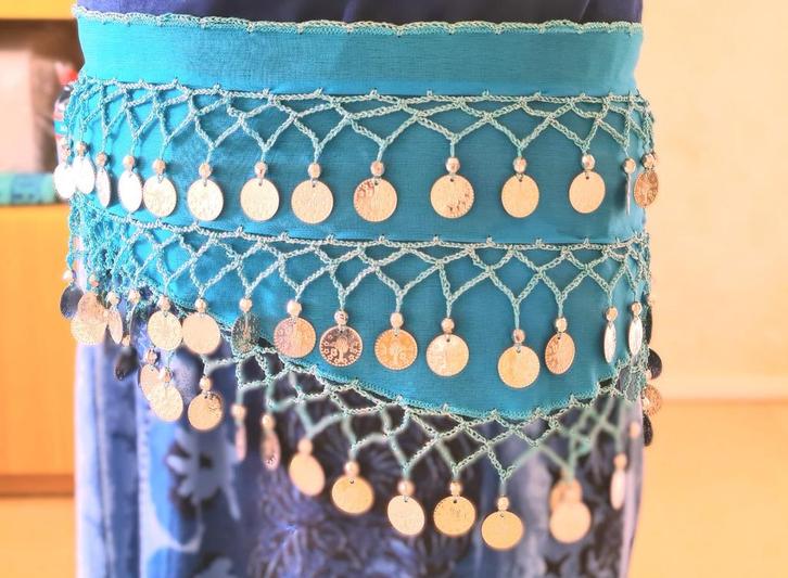 Bellydance / Buikdans heupsjaals 2 stuks, Sport en Fitness, Dansen, Nieuw, Overige typen, Ophalen of Verzenden