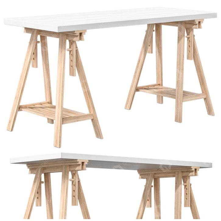 IKEA bureau | MITTBACK + LAGKAPTEN, Huis en Inrichting, Bureaus, Gebruikt, Bureau, In hoogte verstelbaar, Ophalen