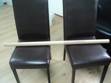 Houten Trapleuning mooi en nieuw 124 CM 45 MM beschikbaar voor biedingen