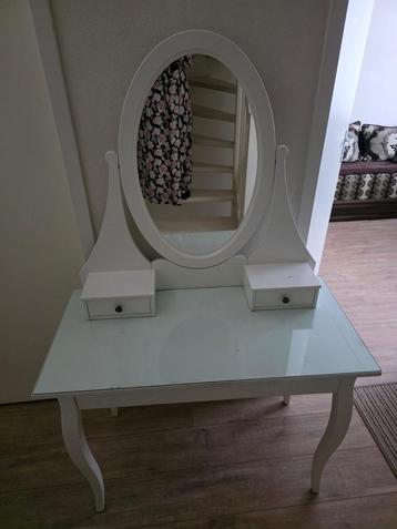Kaptafel, ikea, spiegel kast, make-up tafel