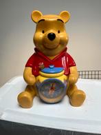 Vintage Disney Winnie the Pooh Wekker Spaarpot, Ophalen of Verzenden, Gebruikt, Analoog, Wekker of Tafelklok