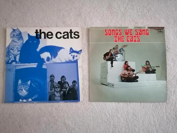 2 Lp's  The Cats aparte hoes/Songs we Sang (boek en plaat), Cd's en Dvd's, Vinyl | Pop, Gebruikt, 1960 tot 1980, 12 inch, Ophalen of Verzenden