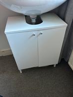 Wastafelkast Ikea Nysjön, wit, twee deurs, Huis en Inrichting, Badkamer | Badkamermeubels, Ophalen, 50 tot 100 cm, Zo goed als nieuw
