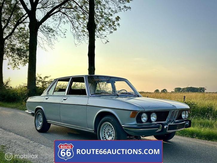 BMW E3 3.0si | 1972 | Route 66 Auctions, Auto's, Oldtimers, Bedrijf, Te koop, BMW, Benzine, Overige carrosserieën, Handgeschakeld