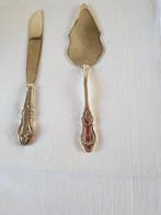 Verzilverde taartschep en mes, Antiek en Kunst, Antiek | Bestek, Ophalen