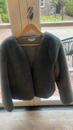 Andy & lucy nep bont jasje maat:L grijs, Ophalen of Verzenden, Zo goed als nieuw, Maat 38/40 (M), Grijs