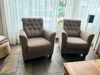 2 fauteuils beige, Huis en Inrichting, Fauteuils, Ophalen, Gebruikt, Minder dan 75 cm, 75 tot 100 cm