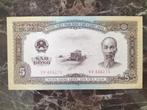 Noord Vietnam 5 dong 1958 XF (p.73a), Ophalen of Verzenden, Zuidoost-Azië