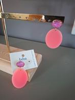 Mooie roze Biba oorbellen NIEUW, Ophalen of Verzenden, Nieuw, Roze, Overige materialen